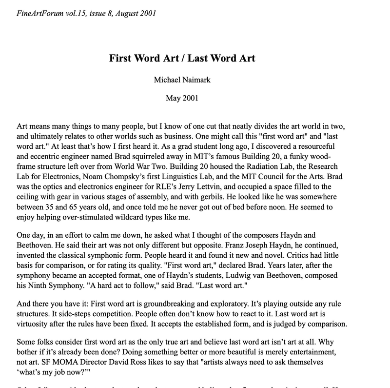 First Word Art / Last Word Art